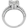 14k White Gold 1 1/5 CTW Diamond Engagement Ring, Size 7 14k White Gold 1 1/5 CTW Diamond Engagement Ring, Size 7