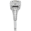 14k White Gold 1 1/5 CTW Diamond Engagement Ring, Size 7 14k White Gold 1 1/5 CTW Diamond Engagement Ring, Size 7