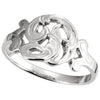 14k White Gold Initial Rings, Size 6 14k White Gold Initial Rings, Size 6