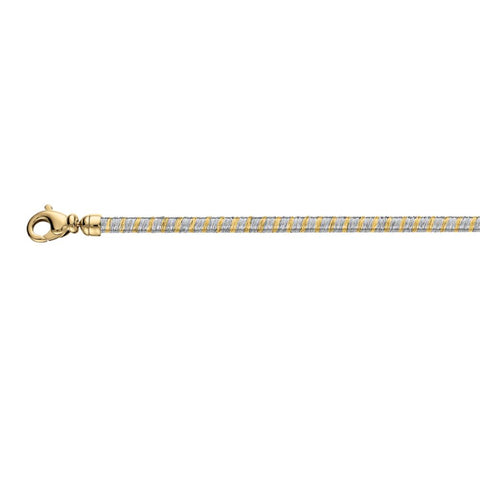 Stainless Steel & 18k Yellow Gold 2.75mm Cocoon™ 18" Chain Stainless Steel & 18k Yellow Gold 2.75mm Cocoon™ 18" Chain