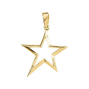 14k Yellow Gold Star Shape Pendant 14k Yellow Gold Star Shape Pendant
