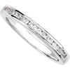 14k White Gold 1/5 CTW Diamond Band for 4.8mm Engagement Ring, Size 7 14k White Gold 1/5 CTW Diamond Band for 4.8mm Engagement Ring, Size 7