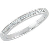 1/10 CTTW Band for Bridal Engagement Set in 14K White Gold ( Size 6 ) 1/10 CTTW Band for Bridal Engagement Set in 14K White Gold ( Size 6 )