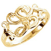 Initial Ring with Initial 'L' in 14k Yellow Gold ( Size 6 ) Initial Ring with Initial 'L' in 14k Yellow Gold ( Size 6 )