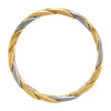 14K Yellow & White 3.5mm Hand-Woven Band Size 11