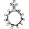 Sterling Silver Rosary Ring, Size 7 Sterling Silver Rosary Ring, Size 7