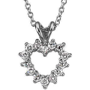 Platinum Diamond Heart Pendant Platinum Diamond Heart Pendant