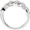 14k White Gold 1/2 CTW Diamond Anniversary Band, Size 7 14k White Gold 1/2 CTW Diamond Anniversary Band, Size 7