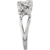 14k White Gold 1/2 CTW Diamond Anniversary Band, Size 7 14k White Gold 1/2 CTW Diamond Anniversary Band, Size 7