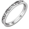 Sculptural Style Eternity Band in Platinum (Size 6) Sculptural Style Eternity Band in Platinum (Size 6)