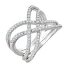 14k White Gold 1/2 ctw. Diamond Ring, Size 7 14k White Gold 1/2 ctw. Diamond Ring, Size 7