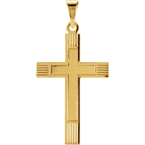 14k Yellow Gold 22x14mm Cross Pendant 14k Yellow Gold 22x14mm Cross Pendant
