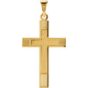 22.00x14.00 mm Cross Pendant in 14K Yellow Gold 22.00x14.00 mm Cross Pendant in 14K Yellow Gold