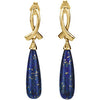 14k Yellow Gold Lapis Earrings 14k Yellow Gold Lapis Earrings