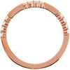 14k Rose Gold 1/4 CTTW Anniversary Band Mounting, Size 7 14k Rose Gold 1/4 CTTW Anniversary Band Mounting, Size 7