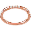 14k Rose Gold 1/4 CTTW Anniversary Band Mounting, Size 7 14k Rose Gold 1/4 CTTW Anniversary Band Mounting, Size 7