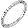 1/4 CTW Diamond Anniversary Band in 14K White Gold (Size 6) 1/4 CTW Diamond Anniversary Band in 14K White Gold (Size 6)
