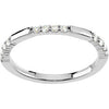 14k White Gold 1/4 CTTW Anniversary Band Mounting, Size 7 14k White Gold 1/4 CTTW Anniversary Band Mounting, Size 7