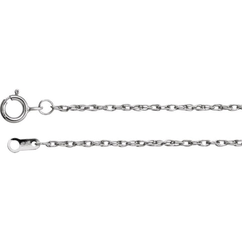 Platinum 1.3mm Rope 16" Chain Platinum 1.3mm Rope 16" Chain