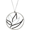 1/4 CTTW Genuine Black Spinel and Diamond Necklace in Sterling Silver 1/4 CTTW Genuine Black Spinel and Diamond Necklace in Sterling Silver