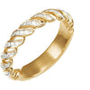 1/5 CTTW Diamond Anniversary Band in 14k Yellow Gold (Size 6 )