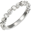 1/4 CTTW Diamond Anniversary Band in 14k White Gold (Size 6 )