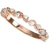 14k Rose Gold 1/4 CTW Diamond Anniversary Band, Size 7 14k Rose Gold 1/4 CTW Diamond Anniversary Band, Size 7