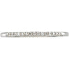 14k White Gold .08 CTW Matching Band, Size 7 14k White Gold .08 CTW Matching Band, Size 7