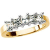 1 cttw, SI2-3, G-H Bridal Anniversary Band in 14K Yellow and White Gold ( Size 6 )