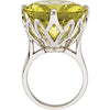 Genuine Green Gold Quartz Ring in Sterling Silver ( Size 6 ) Genuine Green Gold Quartz Ring in Sterling Silver ( Size 6 )