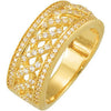 5/8 CTTW Diamond Anniversary Band in 14k Yellow Gold (Size 6 )
