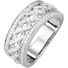 5/8 CTTW Diamond Anniversary Band in 14k White Gold (Size 6 )