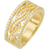 3/4 CTTW Diamond Anniversary Band in 14k Yellow Gold (Size 6 )