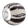 Sterling Silver 12x13mm Zebra Bead Sterling Silver 12x13mm Zebra Bead