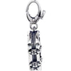 Sterling Silver Suit Case Charm Sterling Silver Suit Case Charm