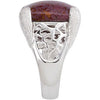 Sterling Silver Red Ocean Jasper Ring, Size 7 Sterling Silver Red Ocean Jasper Ring, Size 7