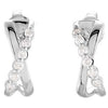 14k White Gold Criss Cross Earrings 14k White Gold Criss Cross Earrings