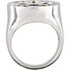 Sterling Silver Onyx & Citrine Floral-Inspired Ring, Size 7 Sterling Silver Onyx & Citrine Floral-Inspired Ring, Size 7