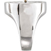 Sterling Silver Onyx & Citrine Floral-Inspired Ring, Size 7 Sterling Silver Onyx & Citrine Floral-Inspired Ring, Size 7