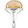 Sterling Silver Rutilated Quartz Ring, Size 7 Sterling Silver Rutilated Quartz Ring, Size 7