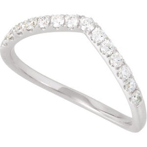 14k White Gold 1/3 CTW Diamond Band, Size 7 14k White Gold 1/3 CTW Diamond Band, Size 7