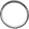 14k White Gold Pavé Eternity Band, Size 6 14k White Gold Pavé Eternity Band, Size 6