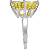 Sterling Silver Lime Quartz Ring, Size 7 Sterling Silver Lime Quartz Ring, Size 7
