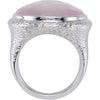 Sterling Silver Gemstone Bark Design Ring, Size 7 Sterling Silver Gemstone Bark Design Ring, Size 7