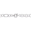 Sterling Silver Genuine Onyx Marine Link Necklace Sterling Silver Genuine Onyx Marine Link Necklace