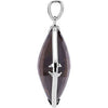 Sterling Silver 20x20mm Smoky Quartz Pendant Sterling Silver 20x20mm Smoky Quartz Pendant