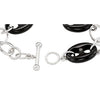 Sterling Silver Onyx Marine Link 8" Bracelet Sterling Silver Onyx Marine Link 8" Bracelet