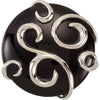 Sterling Silver Gemstone Ring With Scroll Pattern (Size 6) Sterling Silver Gemstone Ring With Scroll Pattern (Size 6)
