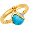 18K Yellow Vermeil Turquoise Ring Size 7 18K Yellow Vermeil Turquoise Ring Size 7