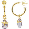 Pair of 20.00 mm Missoma Gemstone Hoop Earrings in 18K Vermeil Pair of 20.00 mm Missoma Gemstone Hoop Earrings in 18K Vermeil